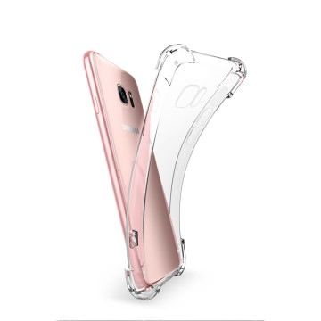 Силиконовый глянцевый транспарентный чехол с усиленными углами для Samsung Galaxy S7 Силиконовый глянцевый транспарентный чехол с усиленными углами для Samsung Galaxy S7