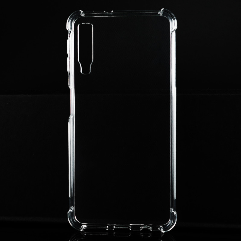 Силиконовый глянцевый транспарентный чехол с усиленными углами для Samsung Galaxy A7 (2018) Силиконовый глянцевый транспарентный чехол с усиленными углами для Samsung Galaxy A7 (2018)