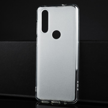 Силиконовый матовый полупрозрачный чехол для Motorola One Action