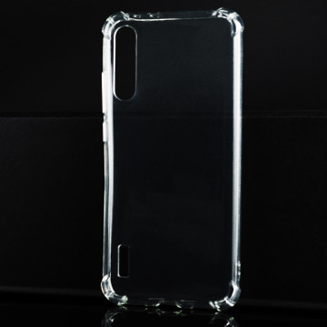 Силиконовый глянцевый транспарентный чехол с усиленными углами для Xiaomi Mi A3