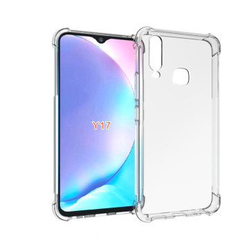 Силиконовый глянцевый транспарентный чехол с усиленными углами для Vivo Y11/Y12/Y17 Силиконовый глянцевый транспарентный чехол с усиленными углами для Vivo Y11/Y12/Y17