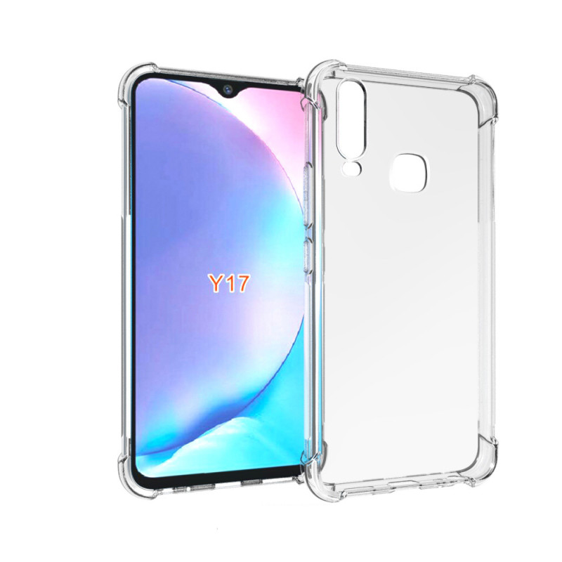 Силиконовый глянцевый транспарентный чехол с усиленными углами для Vivo Y11/Y12/Y17 Силиконовый глянцевый транспарентный чехол с усиленными углами для Vivo Y11/Y12/Y17
