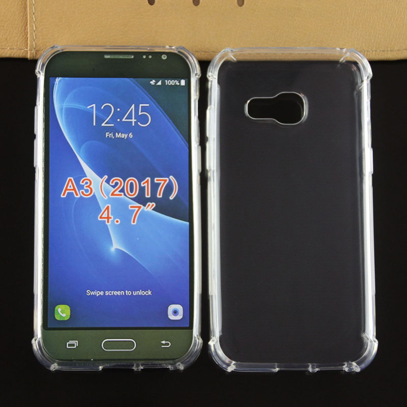 Силиконовый глянцевый транспарентный чехол с усиленными углами для Samsung Galaxy A3 (2017) Силиконовый глянцевый транспарентный чехол с усиленными углами для Samsung Galaxy A3 (2017)