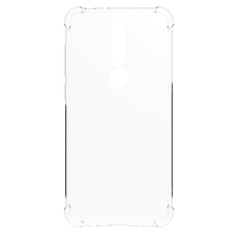 Силиконовый глянцевый транспарентный чехол с усиленными углами для Nokia 5.1 Plus Силиконовый глянцевый транспарентный чехол с усиленными углами для Nokia 5.1 Plus