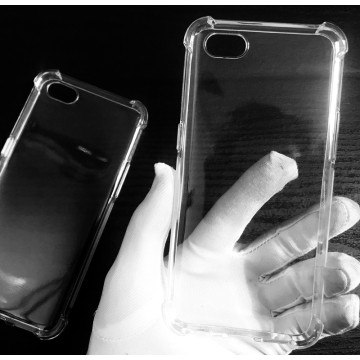Силиконовый глянцевый транспарентный чехол с усиленными углами для OPPO A1k/Realme C2 Силиконовый глянцевый транспарентный чехол с усиленными углами для OPPO A1k/Realme C2