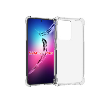 Прозрачный противоударный силиконовый чехол для Samsung Galaxy S20 Ultra с усиленными углами Прозрачный противоударный силиконовый чехол для Samsung Galaxy S20 Ultra с усиленными углами