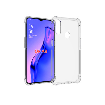 Силиконовый глянцевый транспарентный чехол с усиленными углами для OPPO A31 Силиконовый глянцевый транспарентный чехол с усиленными углами для OPPO A31
