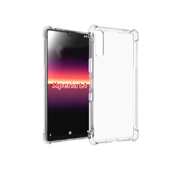 Силиконовый глянцевый транспарентный чехол с усиленными углами для Sony Xperia L4 Силиконовый глянцевый транспарентный чехол с усиленными углами для Sony Xperia L4