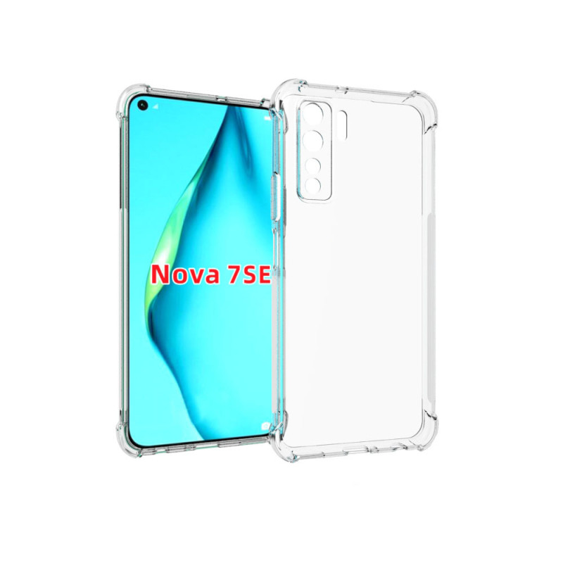 Силиконовый глянцевый транспарентный чехол с усиленными углами для Huawei Honor 30S Силиконовый глянцевый транспарентный чехол с усиленными углами для Huawei Honor 30S