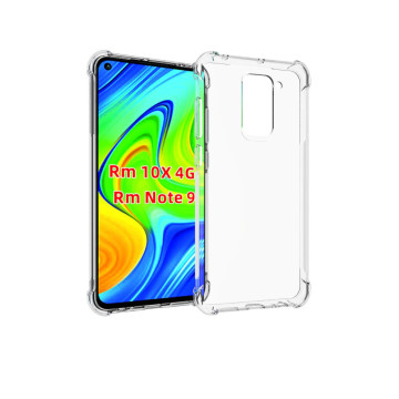 Прозрачный противоударный силиконовый чехол для Xiaomi RedMi Note 9 с усиленными углами Прозрачный противоударный силиконовый чехол для Xiaomi RedMi Note 9 с усиленными углами