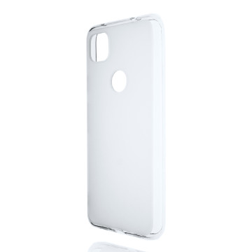 Силиконовый матовый полупрозрачный чехол для Google Pixel 4a Силиконовый матовый полупрозрачный чехол для Google Pixel 4a