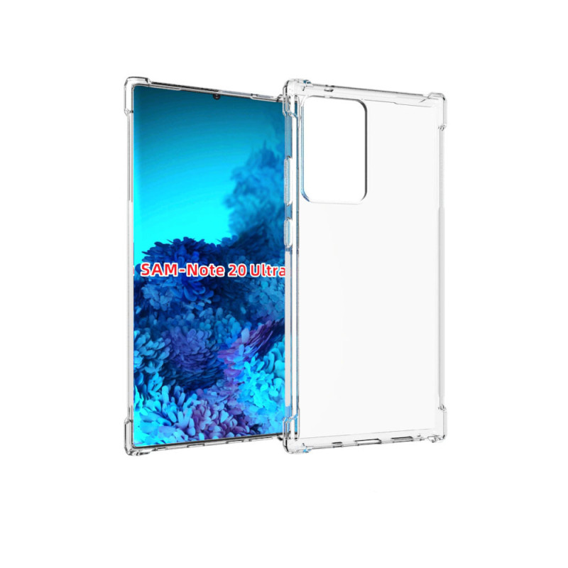 Прозрачный противоударный силиконовый чехол для Samsung Galaxy Note 20 Ultra с усиленными углами Прозрачный противоударный силиконовый чехол для Samsung Galaxy Note 20 Ultra с усиленными углами