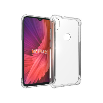 Силиконовый глянцевый транспарентный чехол с усиленными углами для Xiaomi Mi Play Силиконовый глянцевый транспарентный чехол с усиленными углами для Xiaomi Mi Play