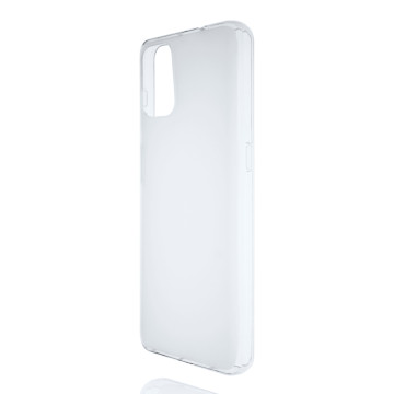 Силиконовый матовый полупрозрачный чехол для Motorola Moto G9 Plus