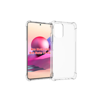 Прозрачный противоударный силиконовый чехол для Xiaomi RedMi Note 10S/Poco M5s/10 с усиленными углами Прозрачный противоударный силиконовый чехол для Xiaomi RedMi Note 10S/Poco M5s/10 с усиленными углами