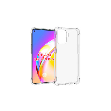 Прозрачный противоударный силиконовый чехол для OPPO Reno5 Lite с усиленными углами Прозрачный противоударный силиконовый чехол для OPPO Reno5 Lite с усиленными углами