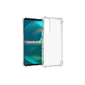 Прозрачный противоударный силиконовый чехол для Sony Xperia 5 III с усиленными углами Прозрачный противоударный силиконовый чехол для Sony Xperia 5 III с усиленными углами