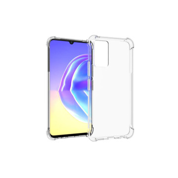 Силиконовый глянцевый транспарентный чехол с усиленными углами для Vivo V21e Силиконовый глянцевый транспарентный чехол с усиленными углами для Vivo V21e