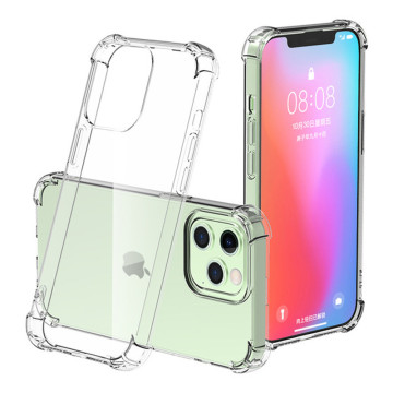Прозрачный противоударный силиконовый чехол для Iphone 13 Pro с усиленными углами