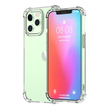 Прозрачный противоударный силиконовый чехол для Iphone 13 Pro Max с усиленными углами