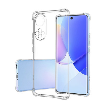 Силиконовый глянцевый транспарентный чехол с усиленными углами для Huawei Nova 9/Honor 50 Силиконовый глянцевый транспарентный чехол с усиленными углами для Huawei Nova 9/Honor 50