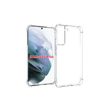 Силиконовый глянцевый транспарентный чехол с усиленными углами для Samsung Galaxy S22 Plus Силиконовый глянцевый транспарентный чехол с усиленными углами для Samsung Galaxy S22 Plus