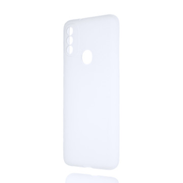 Силиконовый матовый полупрозрачный чехол для Motorola Moto E20
