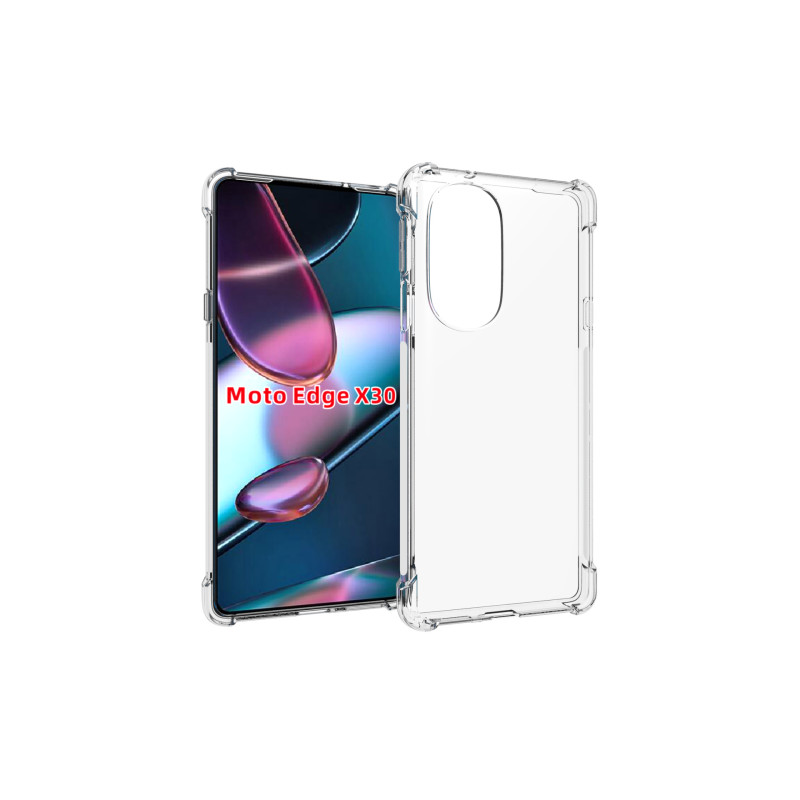 Силиконовый глянцевый транспарентный чехол с усиленными углами для Motorola Edge 30 Pro Силиконовый глянцевый транспарентный чехол с усиленными углами для Motorola Edge 30 Pro