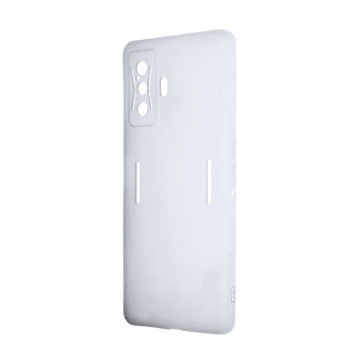 Силиконовый матовый полупрозрачный чехол для Xiaomi Poco F4 GT Силиконовый матовый полупрозрачный чехол для Xiaomi Poco F4 GT