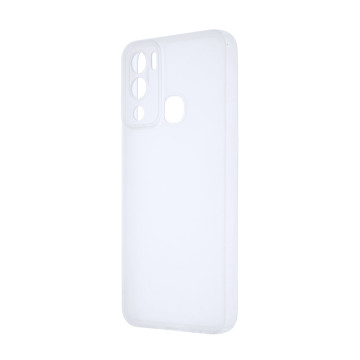 Силиконовый матовый полупрозрачный чехол для Infinix Hot 12i