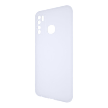 Силиконовый матовый полупрозрачный чехол для Tecno Camon 15
