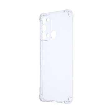 Силиконовый глянцевый транспарентный чехол с усиленными углами для Itel Vision 3 Силиконовый глянцевый транспарентный чехол с усиленными углами для Itel Vision 3