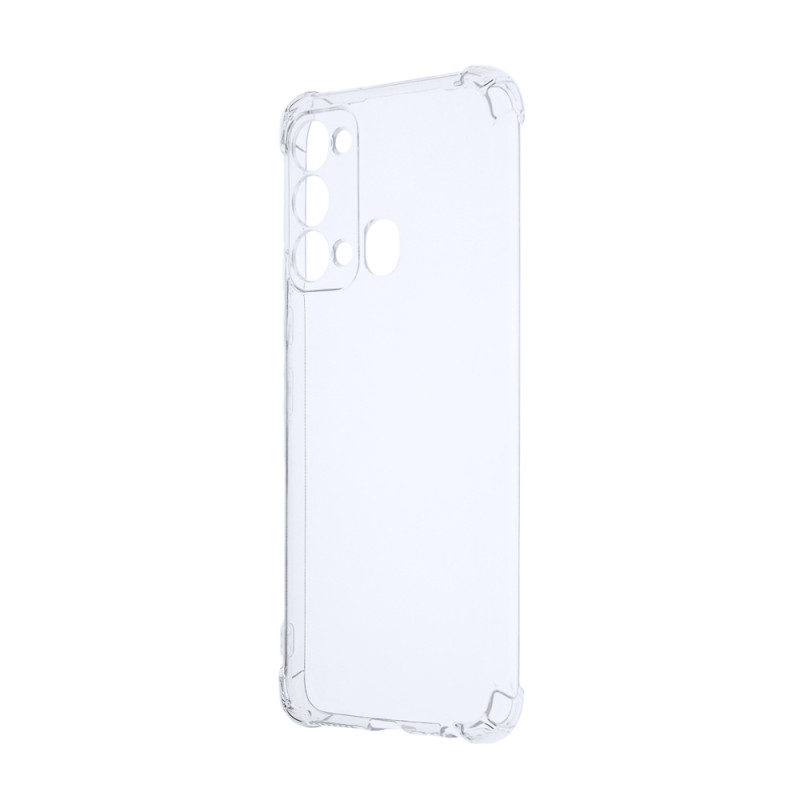 Силиконовый глянцевый транспарентный чехол с усиленными углами для Itel Vision 3 Силиконовый глянцевый транспарентный чехол с усиленными углами для Itel Vision 3