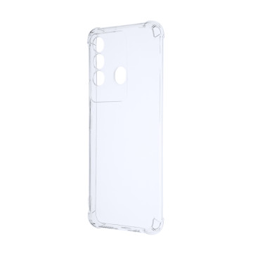 Силиконовый глянцевый транспарентный чехол с усиленными углами для Itel Vision 3 Plus Силиконовый глянцевый транспарентный чехол с усиленными углами для Itel Vision 3 Plus