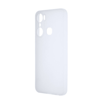 Силиконовый матовый полупрозрачный чехол для Infinix Hot 12 Pro