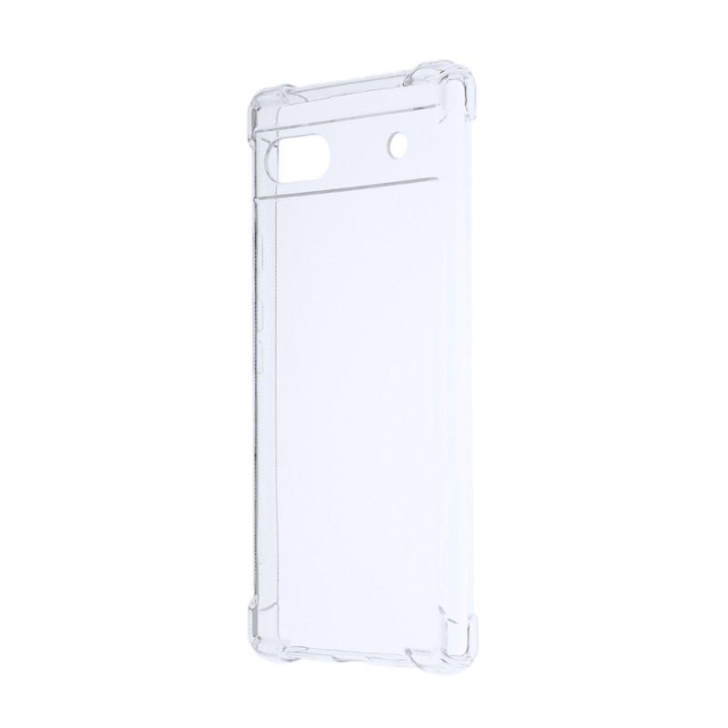Силиконовый глянцевый транспарентный чехол с усиленными углами для Google Pixel 6a Силиконовый глянцевый транспарентный чехол с усиленными углами для Google Pixel 6a