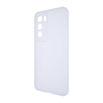 Силиконовый матовый полупрозрачный чехол для OPPO Reno12 Pro
