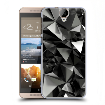 Пластиковый чехол на HTC One E9+ с принтом Черные кристаллы Пластиковый чехол на HTC One E9+ с принтом Черные кристаллы