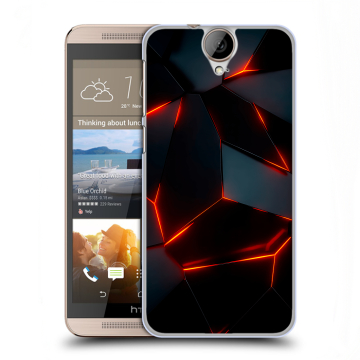 Пластиковый чехол на HTC One E9+ с принтом Яркие абстракции
