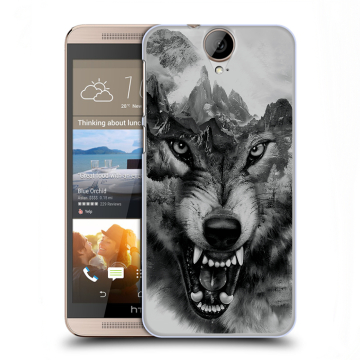 Пластиковый чехол на HTC One E9+ с принтом Волк Пластиковый чехол на HTC One E9+ с принтом Волк