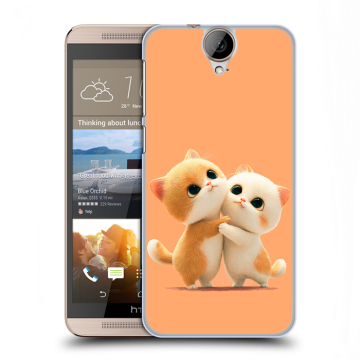 Пластиковый чехол на HTC One E9+ с принтом Милые котики Пластиковый чехол на HTC One E9+ с принтом Милые котики
