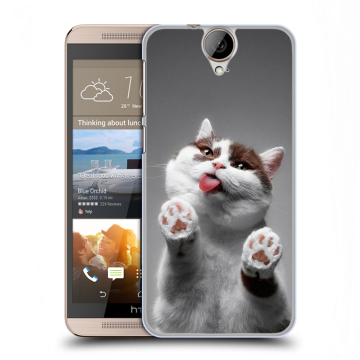 Пластиковый чехол на HTC One E9+ с принтом Коты