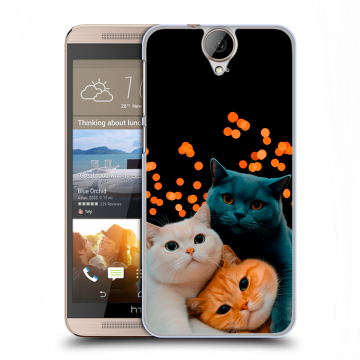 Пластиковый чехол на HTC One E9+ с принтом Кошки Пластиковый чехол на HTC One E9+ с принтом Кошки