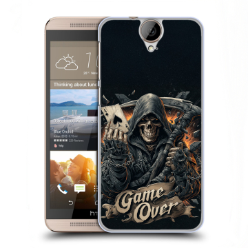 Пластиковый чехол на HTC One E9+ с принтом Скелет карты