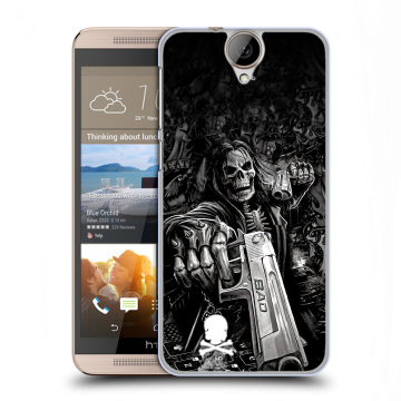 Пластиковый чехол на HTC One E9+ с принтом Скелет