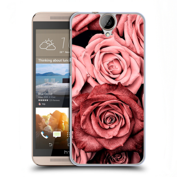 Пластиковый чехол на HTC One E9+ с принтом Цветы розы