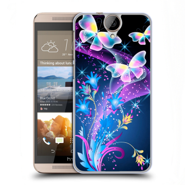 Пластиковый чехол на HTC One E9+ с принтом Бабочки