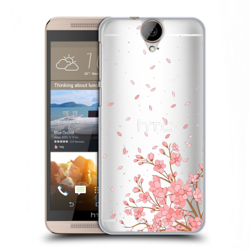 Пластиковый чехол на HTC One E9+ с принтом Ветка сакуры