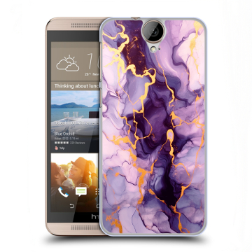 Пластиковый чехол на HTC One E9+ с принтом Мрамор
