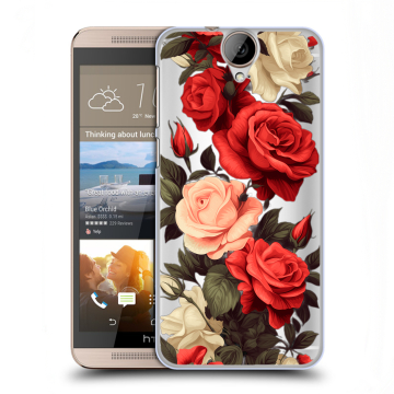 Пластиковый чехол на HTC One E9+ с принтом Розы
